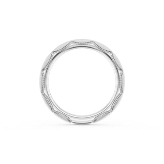 Satin Finish Wedding Band in Platinum