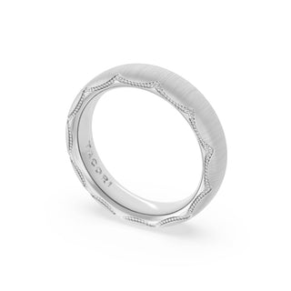 Satin Finish Wedding Band in Platinum