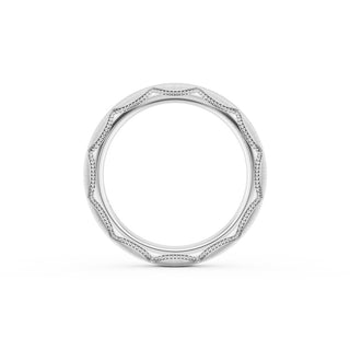 Satin Finish Wedding Band in Platinum