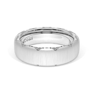 Satin Finish Wedding Band in 14kt Yellow Gold