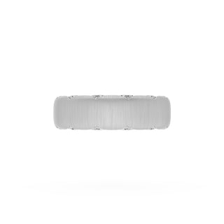 Satin Finish Wedding Band in Platinum