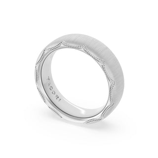 Satin Finish Wedding Band in Platinum