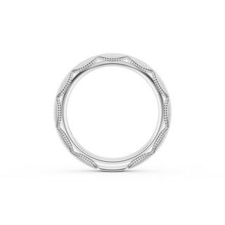 Satin Finish Wedding Band in Platinum
