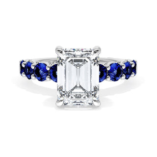 Emerald Solitaire Engagement Ring