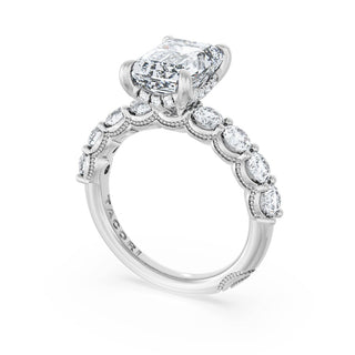 Emerald Solitaire Engagement Ring