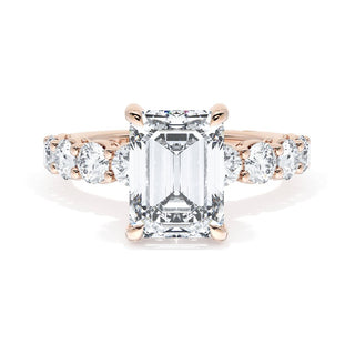 Emerald Solitaire Engagement Ring