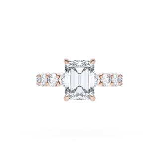 Emerald Solitaire Engagement Ring