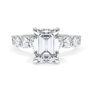 Emerald Solitaire Engagement Ring