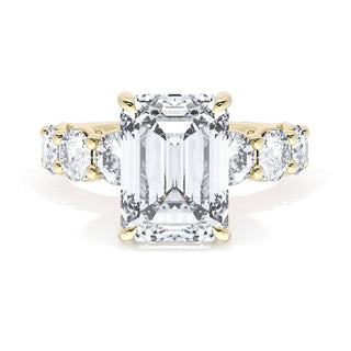 Emerald Solitaire Engagement Ring