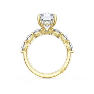 Emerald Solitaire Engagement Ring