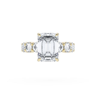 Emerald Solitaire Engagement Ring