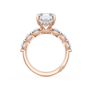 Emerald Solitaire Engagement Ring
