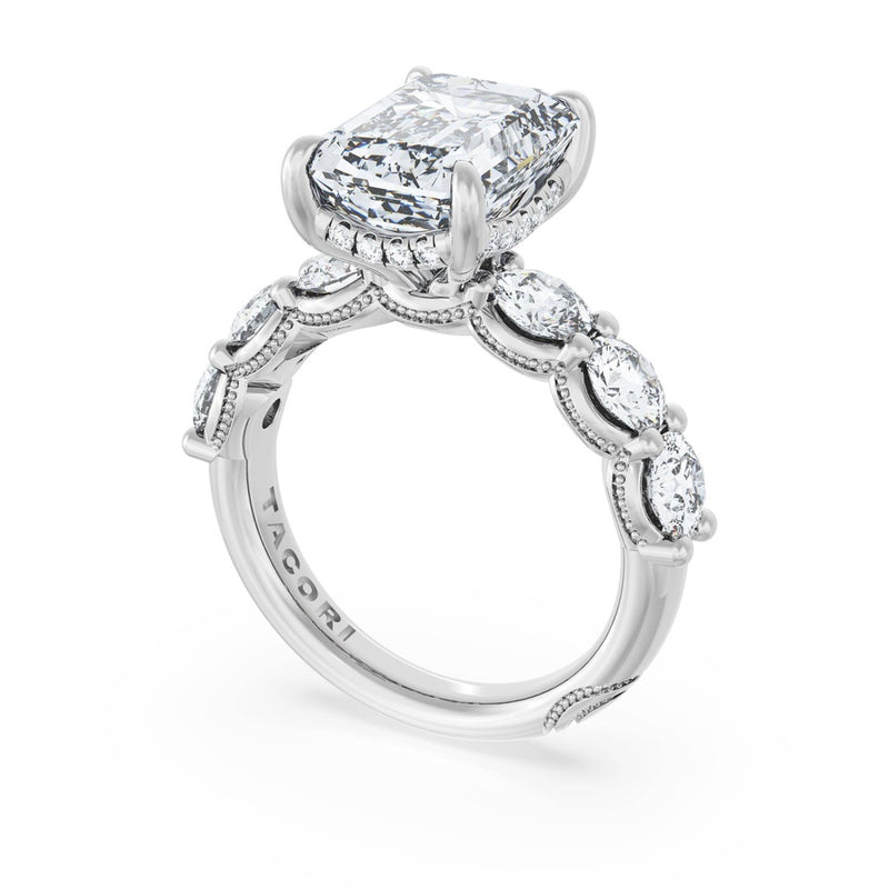 Emerald Solitaire Engagement Ring