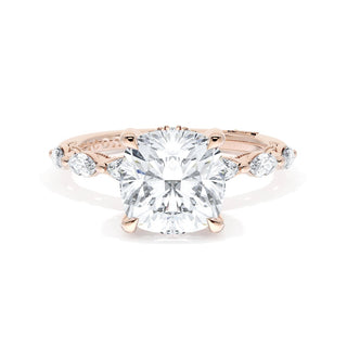 Cushion Solitaire Engagement Ring
