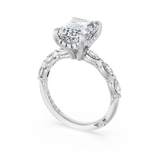 Emerald Solitaire Engagement Ring