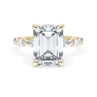 Emerald Solitaire Engagement Ring