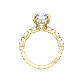 Emerald Solitaire Engagement Ring