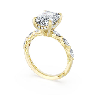 Emerald Solitaire Engagement Ring
