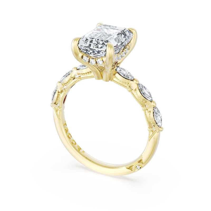 Emerald Solitaire Engagement Ring