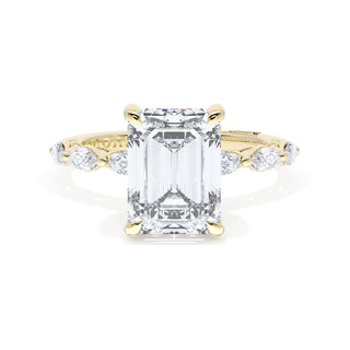 Emerald Solitaire Engagement Ring