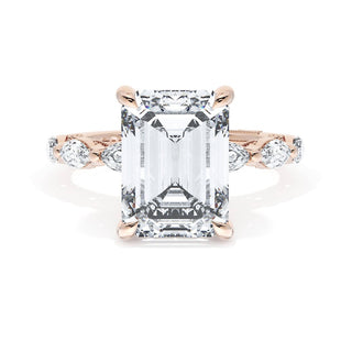 Emerald Solitaire Engagement Ring
