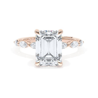 Emerald Solitaire Engagement Ring