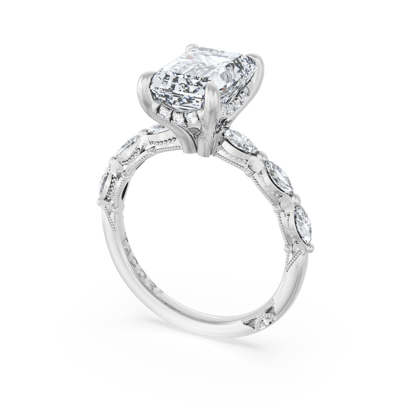 Emerald Solitaire Engagement Ring