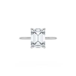 Emerald Solitaire Engagement Ring