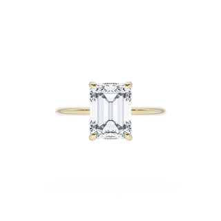 Emerald Solitaire Engagement Ring