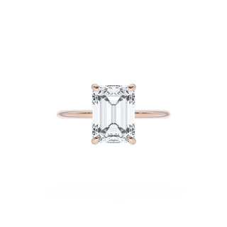 Emerald Solitaire Engagement Ring