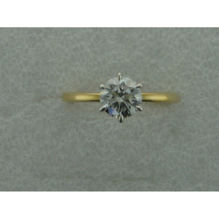 1.00CT LG RND 14KYW SOLITAIRE E/R