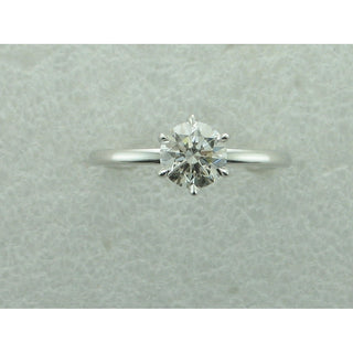 1.00CT LG RND 14KW SOLITAIRE E/R