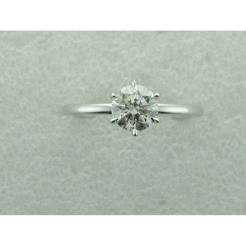 1.00CT LG RND 14KW SOLITAIRE E/R