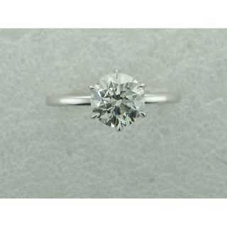 2.00CT LG RND 14KW SOLITAIRE E/R