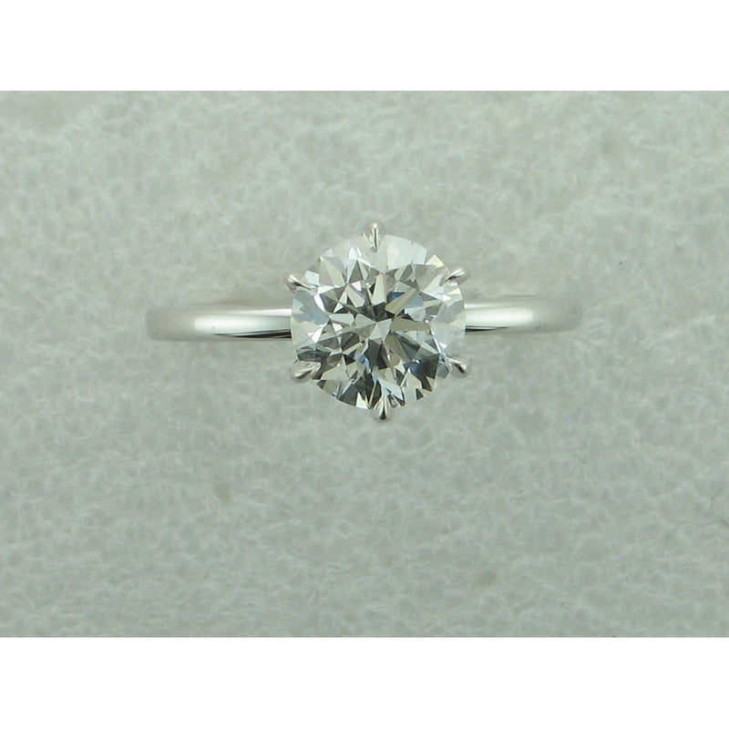 2.00CT LG RND 14KW SOLITAIRE E/R