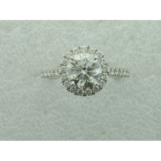 2.00CT LG RND 14KW HALO E/R