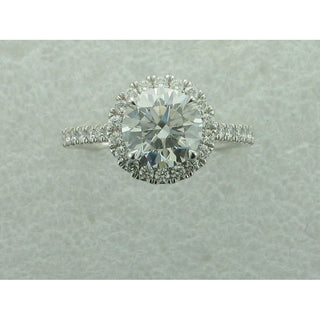 2.50CT LG RND 14KW HALO E/R