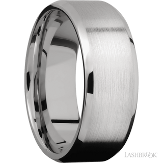 8 mm wide Beveled Cobalt Chrome band.