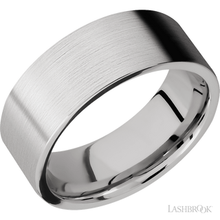 8 mm wide Flat Cobalt Chrome band.