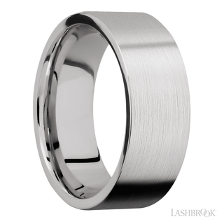 8 mm wide Flat Cobalt Chrome band.