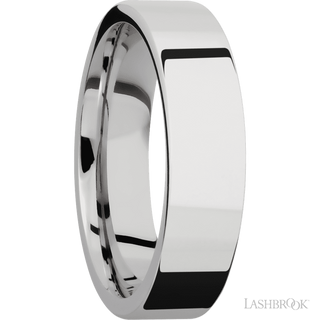 6 mm wide Flat Cobalt Chrome band.