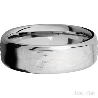 7 mm wide Beveled Cobalt Chrome band.
