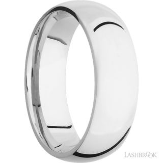 7 mm wide Domed Cobalt Chrome band.