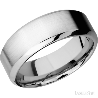 8 mm wide High Bevel Cobalt Chrome band.