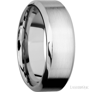 8 mm wide High Bevel Cobalt Chrome band.