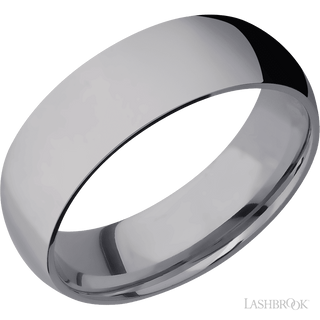 7 mm wide Domed Tantalum band.