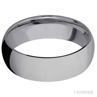 7 mm wide Domed Tantalum band.