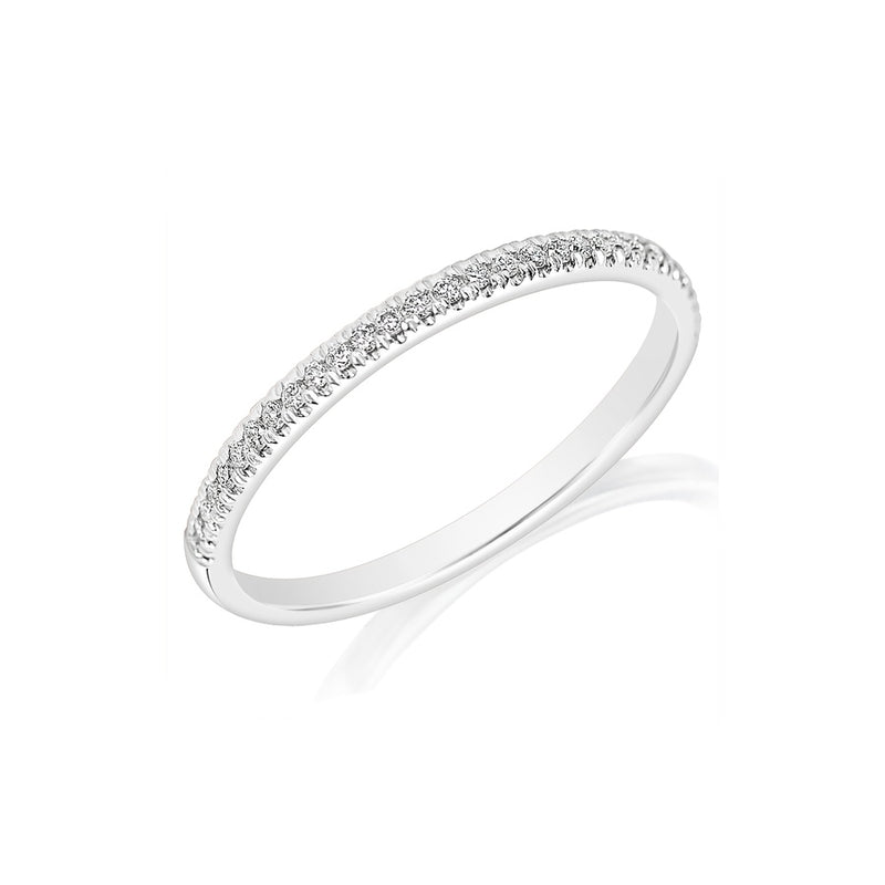 Classique Creations Classic Halfway Diamond Wedding Band Z1497B