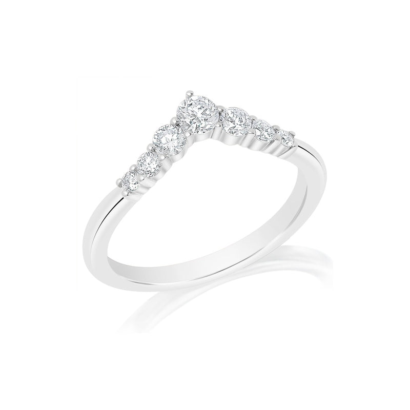 Classique Creations Graduating Diamond Curved Band Z1534B