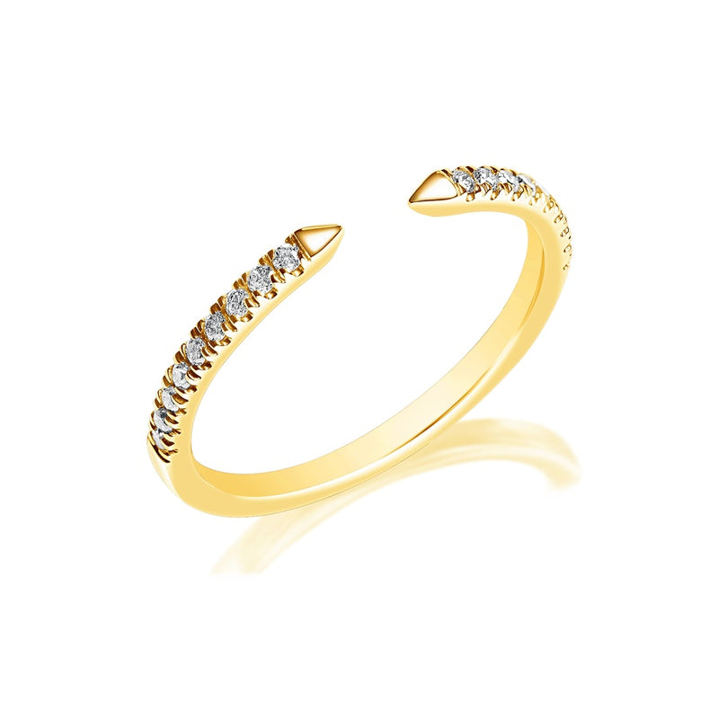 Classique Creations Diamond Pointed Open Wedding Band Z1956B